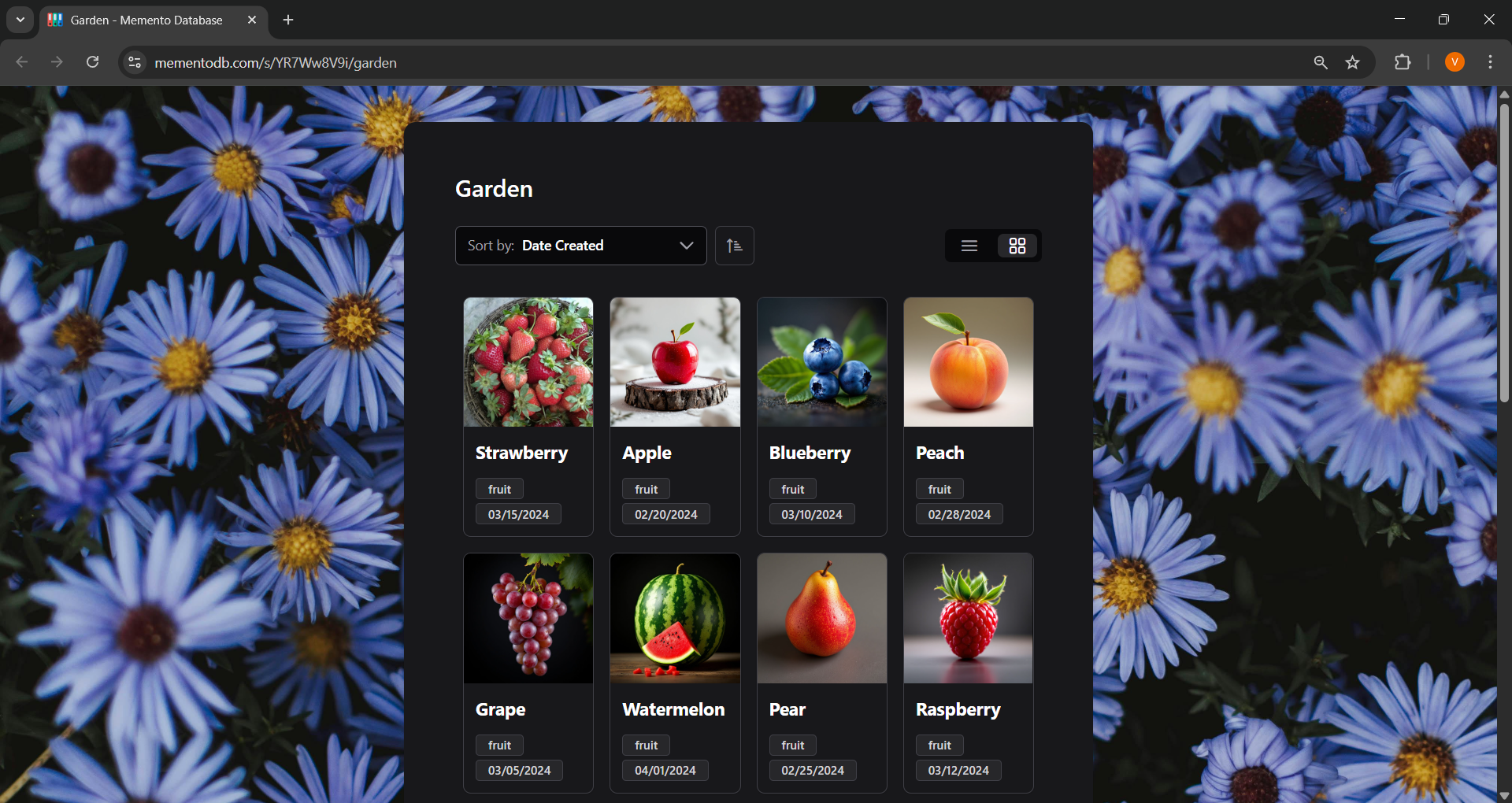 Published web library interface